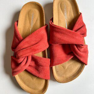 Intentionally Blank Suede Jordana Slide Sandals